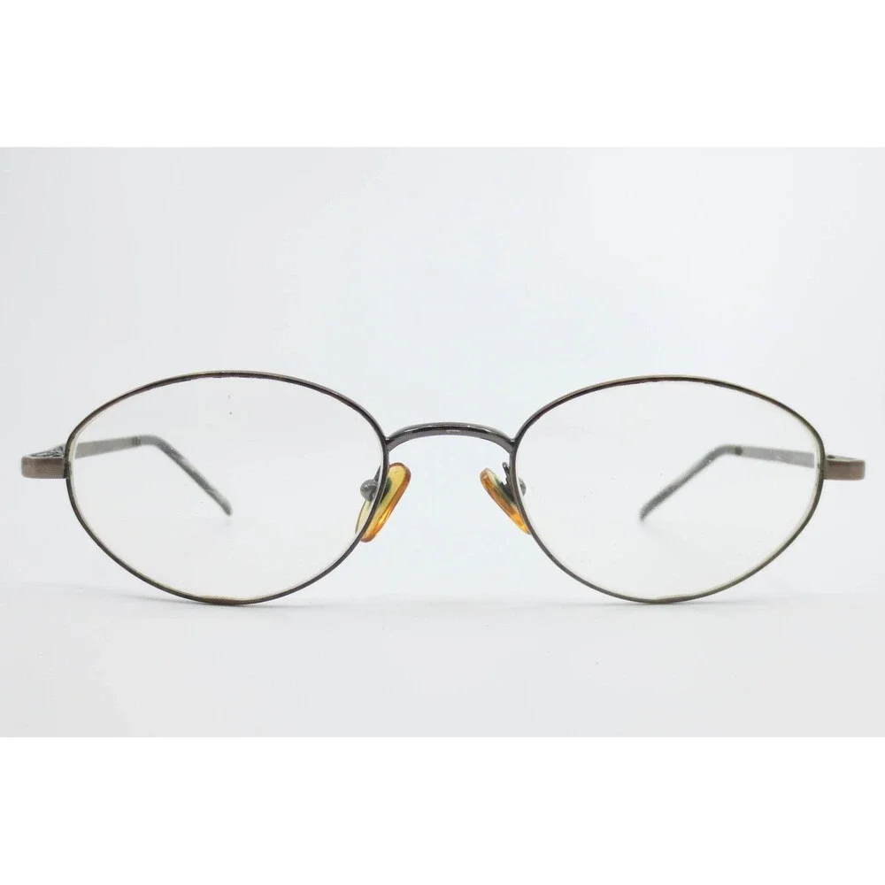 Emporio Armani 093 1021 Gunmetal Bronze Oval Eyeglasses Frames 49-19-130